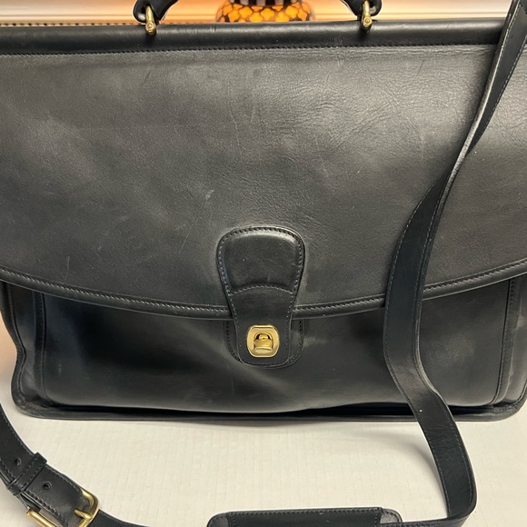 coach leather brief case - Picture 2 of 8